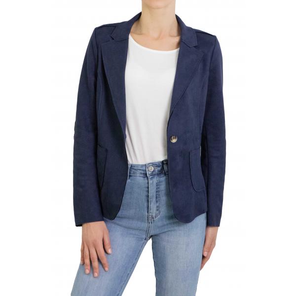 Giacca in ecorenna  scamosciato